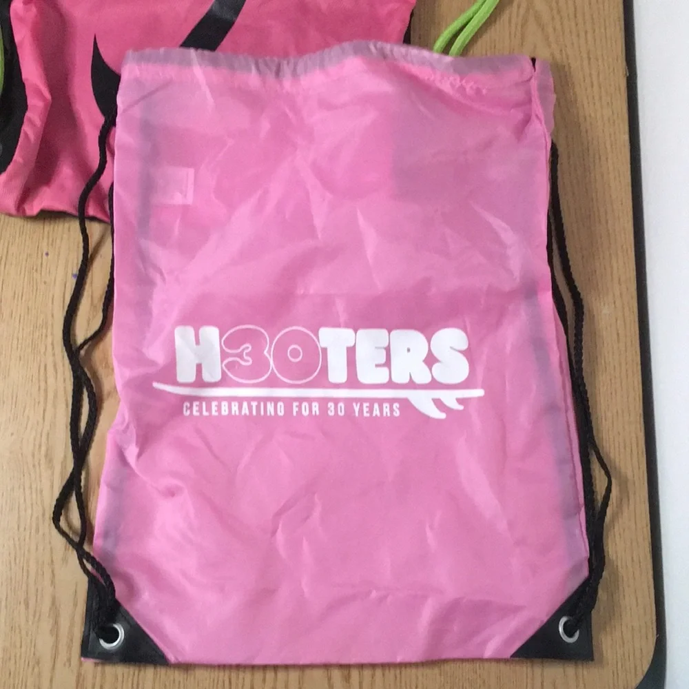 Bundle of 2 Vintage Nike Just Do It & Hooters Bags/Backpacks Great for Traveling